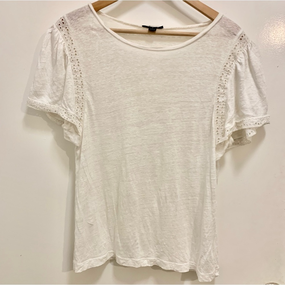 White Linen Tee